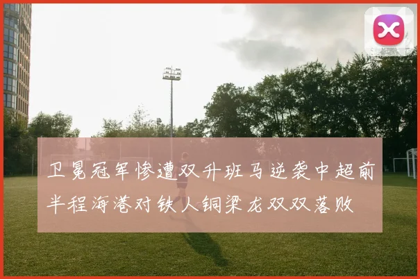 卫冕冠军惨遭双升班马逆袭中超前半程海港对铁人铜梁龙双双落败
